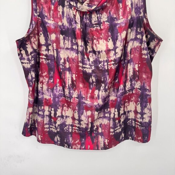 Coldwater Creek Sleeveless Cowl Neck satin top size 2X plus pink  Womens Blouse - Picture 8 of 14